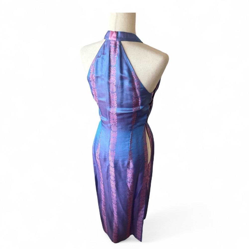 Vintage Handmade Halter Modern Cheongsam/ Qipao